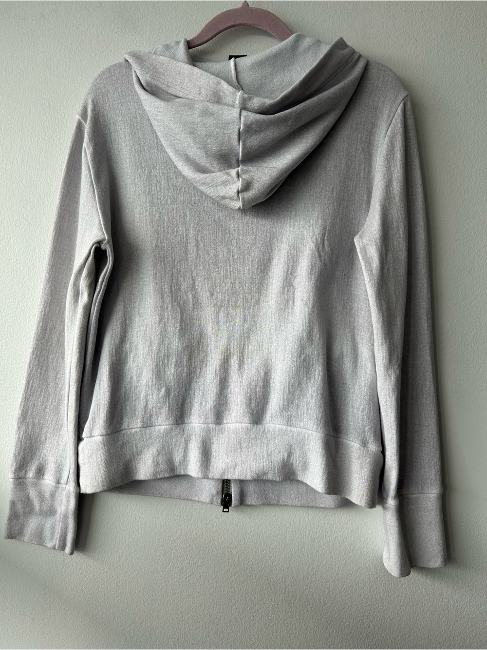 Avant Toi Light Gray Zip Cotton Hoodie - Picture 3 of 14